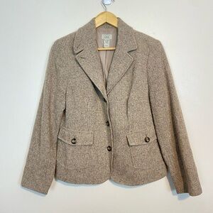 Vintage L.L. Bean Wool Blend Blazer Size Medium Petite